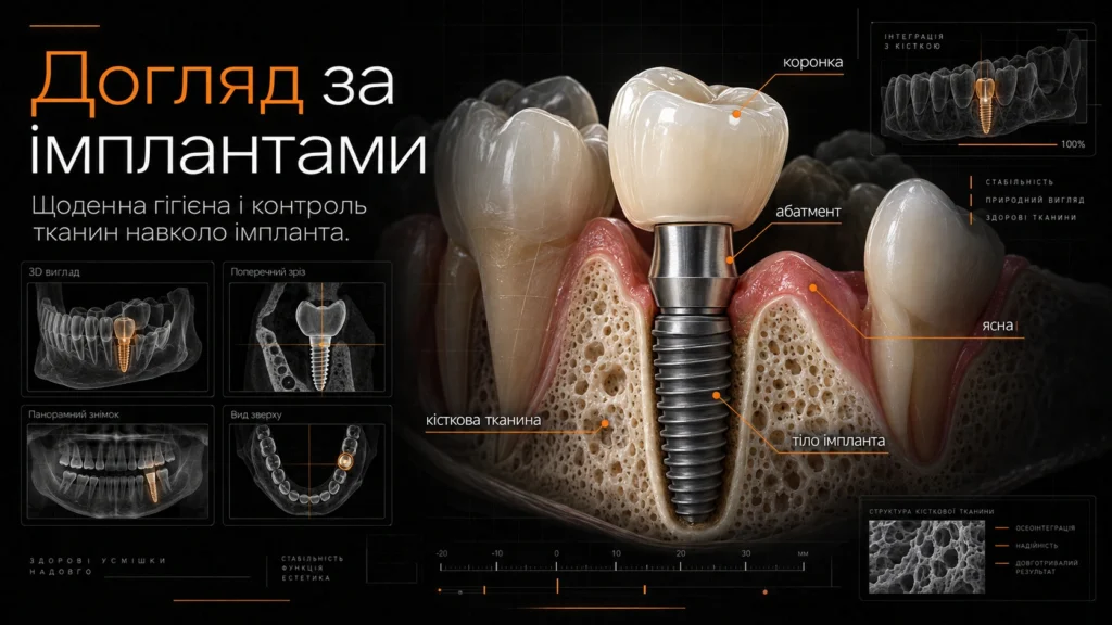 Догляд за імплантами: практичний гайд